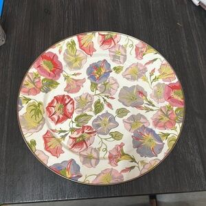 MacKenzie-Childs Morning Glory Pedestal Platter